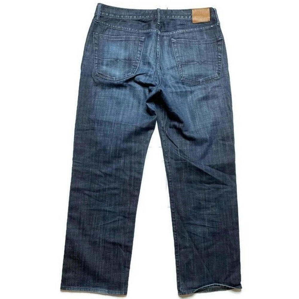 Lucky Brand Mens 361 Vintage Straight Fit Blue Jeans Dark Stretch Size 36x32 EUC - Picture 2 of 4